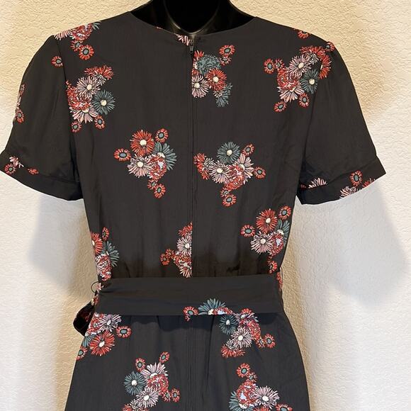 ModCloth Floral Cap Sleeve Wrap Dress Size XS - Picture 13 of 16